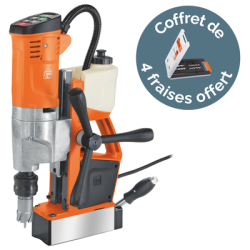 Perceuse magnétique à colonne KBU35 PQW + coffret 4 fraises HSS - FEIN