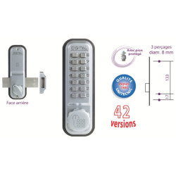 Serrure à code mécanique UNICODE 2200 argent - UNITECNIC