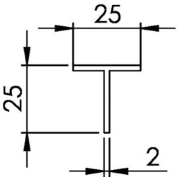 Cornière aluminium profil T - BILCOCQ-DUVAL