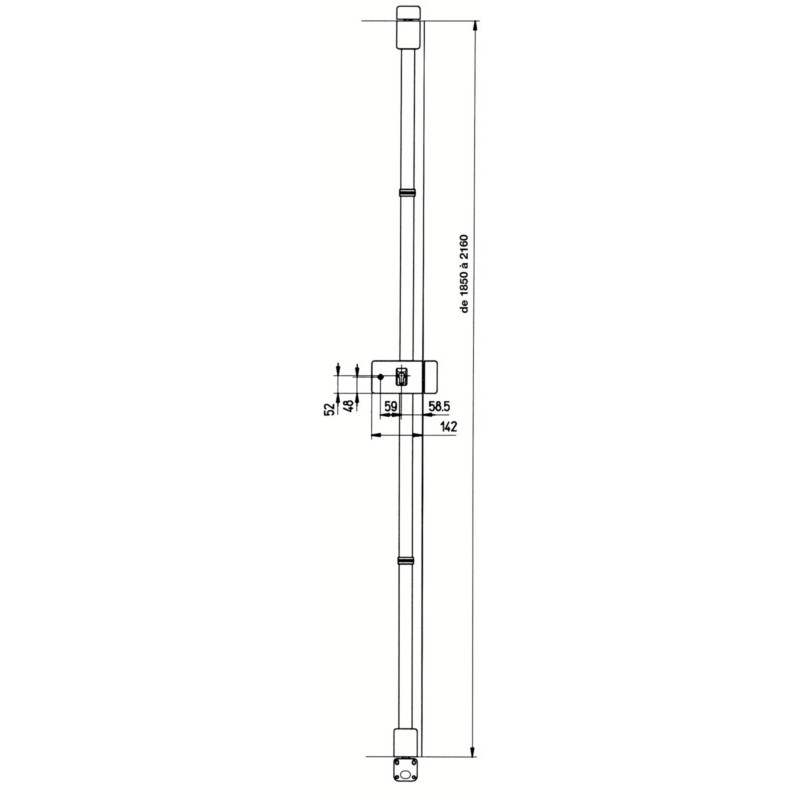 Serrure applique 3 points horizontale à fouillot profil européen SL88430 - VACHETTE