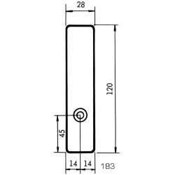 Serrure de meuble haut et bas série 183-5183 - VACHETTE ASSA ABLOY