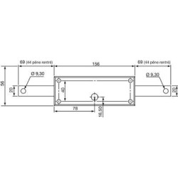 Coffre de serrure multipoint horizontale profil rond rideau métallique - VACHETTE