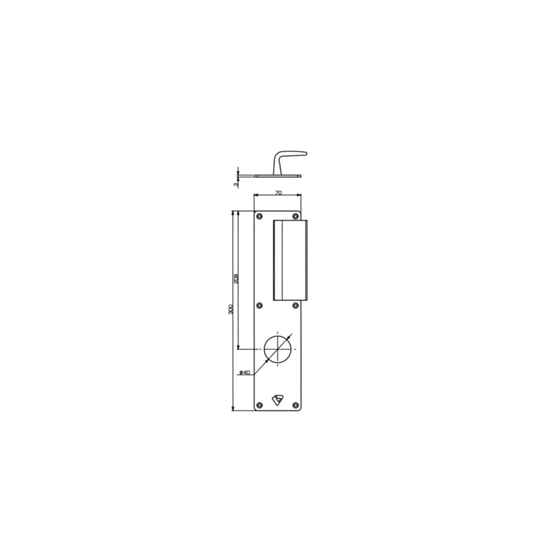 Demi-ensemble sur plaque à tirage A2P* EXCLUSIVE - VACHETTE ASSA ABLOY