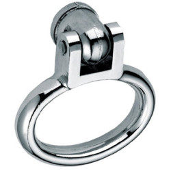 Bouton boucle double 142 chromé - BEZAULT ASSA ABLOY