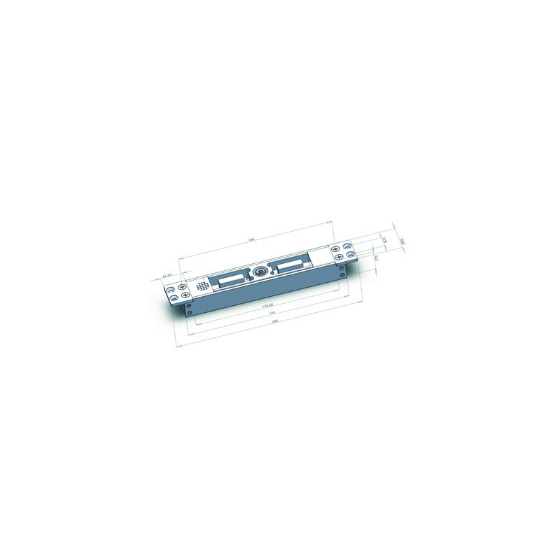 Ventouse électromagnétique à encastrer 1500 Kg 12/24VDC VX1982 VORTEX - HQ MAG