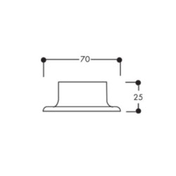 Naissance de tringle pour tube de penderie rond - BILCOCQ-DUVAL