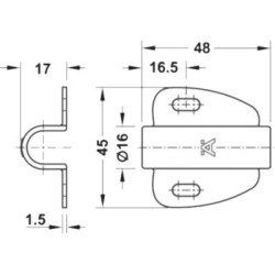 Boîtier interrupteur pour montage en applique LOOX - HAFELE