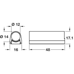 Boîtier interrupteur pour montage en applique LOOX - HAFELE