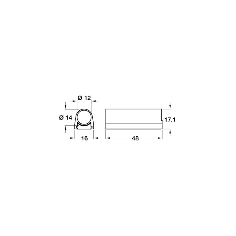 Boîtier interrupteur pour montage en applique LOOX - HAFELE