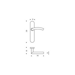 Ensemble sur plaque EA195 LINOX 494/6327 - BEZAULT ASSA ABLOY