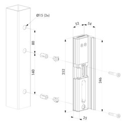 Gâche électrique MODULEC-SA à émission - LOCINOX