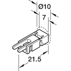 Câble de connexion 3.5A pour bande LED LOOX5 12V 5 mm 2 pôles - HAFELE
