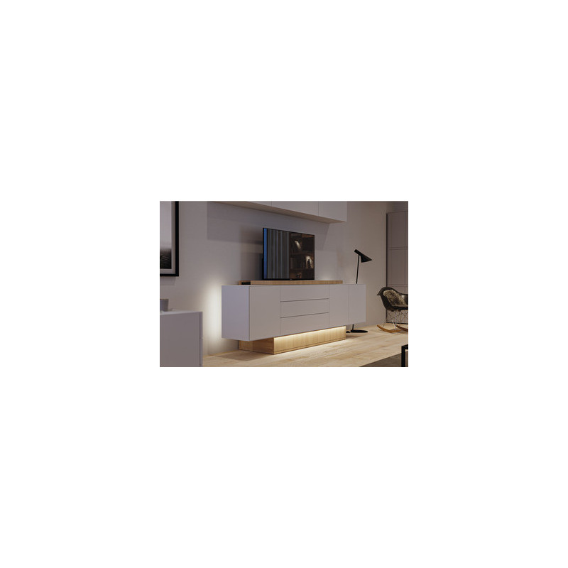 Bande 2x60 LED 8 mm Loox5 12V 4,8W 2700 blanc 2064 - HAFELE