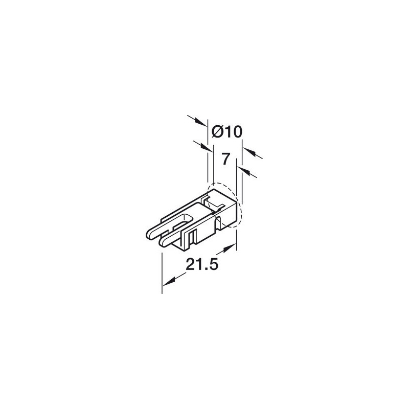 Câble d'alimentation pour bande LED LOOX5 12V 5 mm 2 pôles - HAFELE