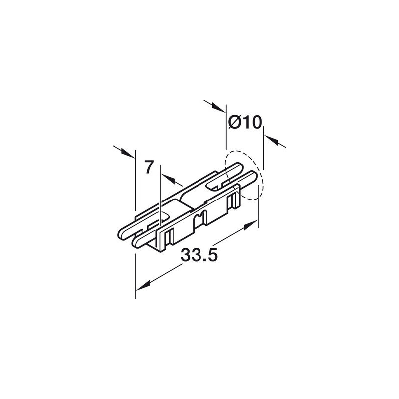Clips d'assemblage pour bande LED LOOX5 (monochrome) - HAFELE