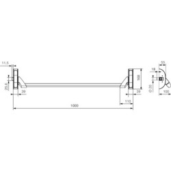 Serrure anti-panique barre 3 points latéraux 6840 PREMIUM - VACHETTE