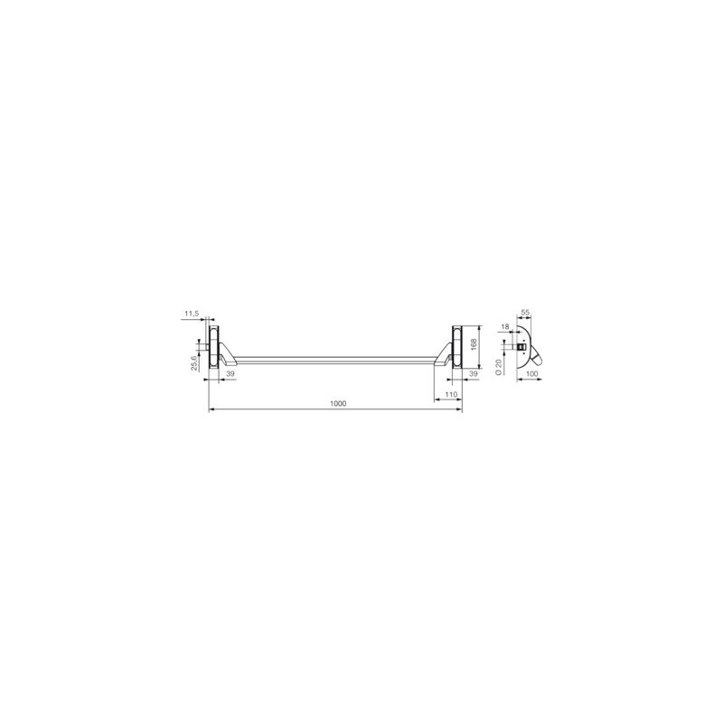 Serrure anti-panique barre 3 points latéraux 6840 PREMIUM - VACHETTE