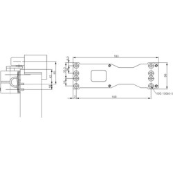 Plaque support de ferme-porte DC200/300/500/700 - VACHETTE