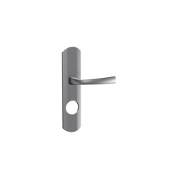 Ensemble sur plaque MUZE chromé velours - VACHETTE ASSA ABLOY