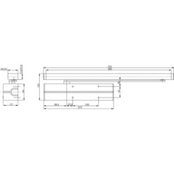 Ferme-porte DC500 BASIC sans bras force 1 à 4 - VACHETTE