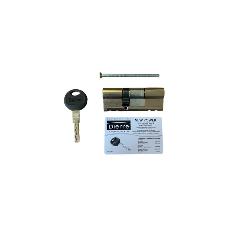 Cylindre européen double entrée NEW POWER A2P* 30x50 - DIERRE