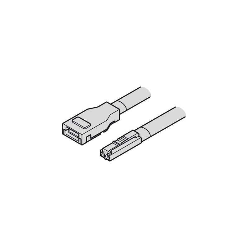 Câble d'alimentation pour bande silicone LED LOOX5 12V 8 mm 2 pôles (monochrome) - HAFELE