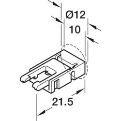 Câble d'alimentation pour bande LED LOOX5 12V 8 mm 2 pôles - HAFELE