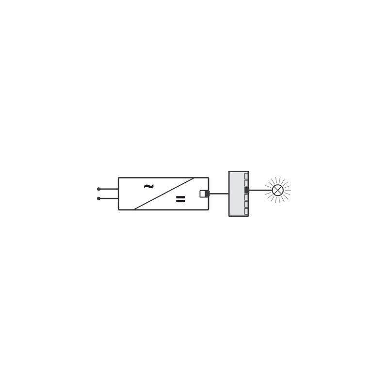 Distributeur 6 bornes LOOX5 12V sans fonction interrupteur - HAFELE