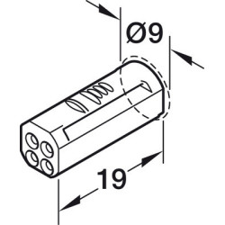 Rallonge d'alimentation pour LOOX5 12V 3 pôles - HAFELE