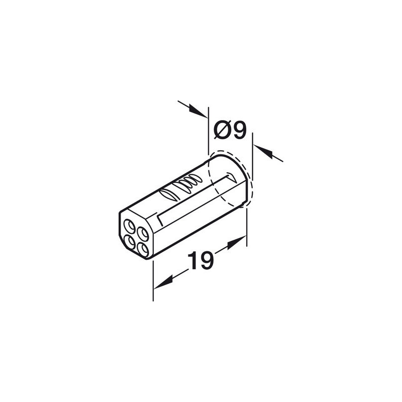 Rallonge d'alimentation pour LOOX5 12V 3 pôles - HAFELE