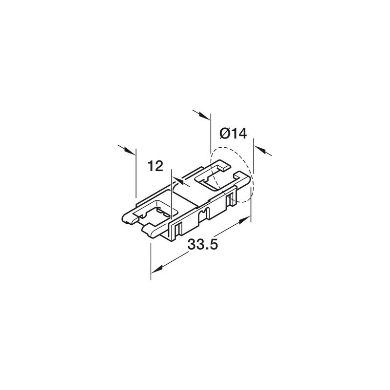 Clips d'assemblage pour bande LED LOOX5 (RVB) - HAFELE