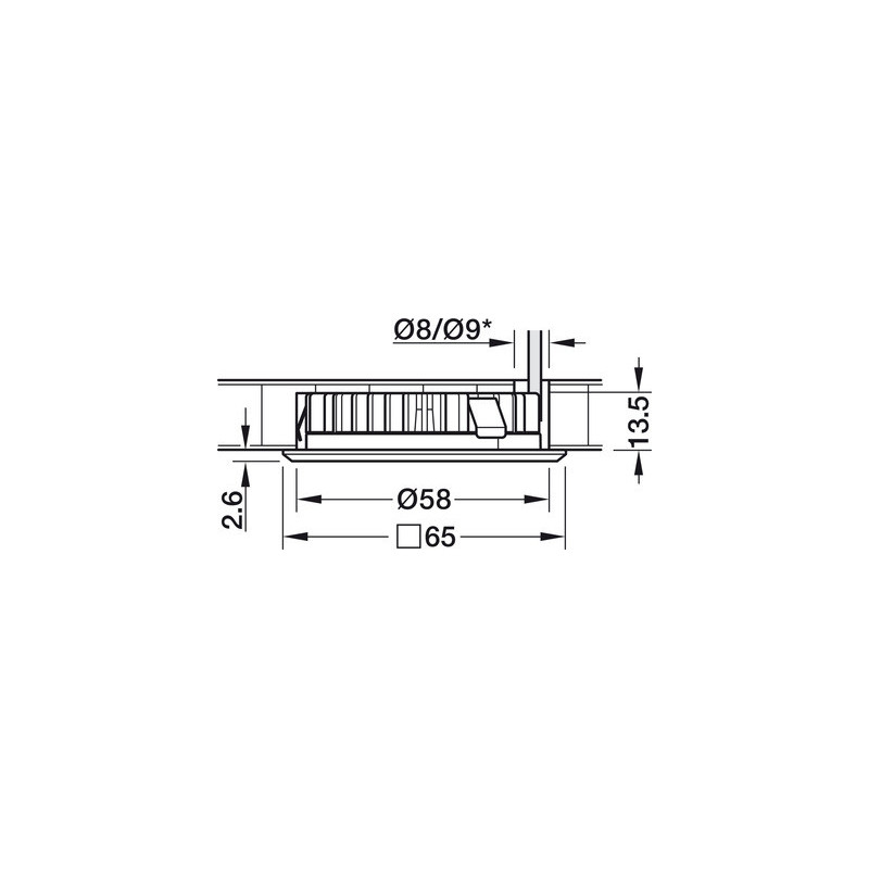 Boîtier de montage à encastrer pour spot LED LOOX5 - HAFELE