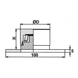 Pivot inférieur à roulement sur platine - TORBEL