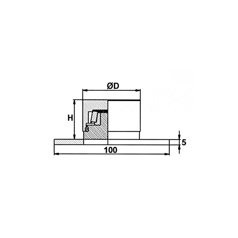 Pivot inférieur à roulement sur platine - TORBEL