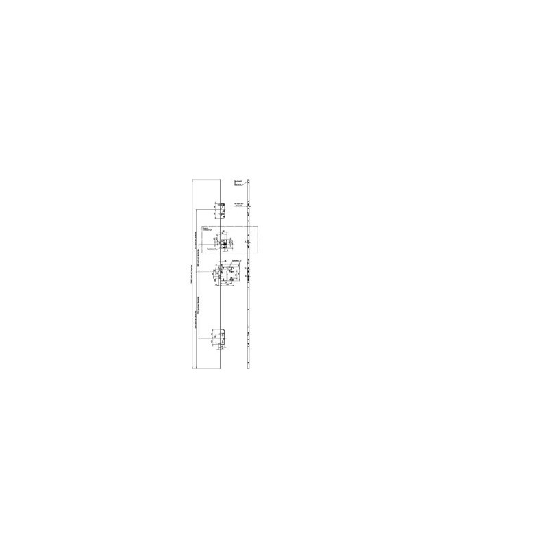 Serrure à encastrer 5 points pêne dormant demi-tour clé i A2P PMR 5900XL SGN2 - VACHETTE ASSA ABLOY