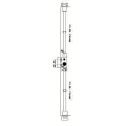Serrure applique 3 points verticale à fouillot profil rond MULTILOCK - VACHETTE