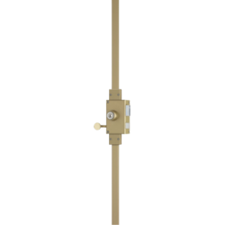 Serrure applique 3 points verticale à tirage profil rond VEGA - JPM