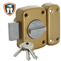 Paire de verrous monopoint à bouton ARNOV 15 s\'entrouvrant - ISEO