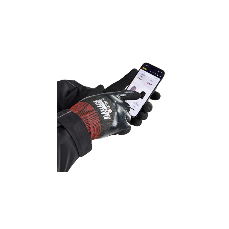 Gants tactiles nitrile noir 2987 - BLAKLADER WORKWEAR