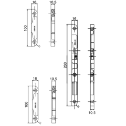 Jeu de gâches pour 20000 T18 bouts ronds - VACHETTE ASSA ABLOY