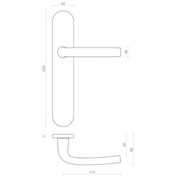 Ensemble sur plaque EA195 LOGIO argent - VACHETTE