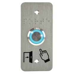 Bouton poussoir NO/NF bleu - IZYX