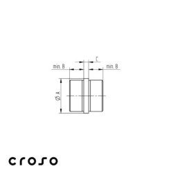 Manchon de liaison pour tube inox diamètre 42,4 mm - CROSO