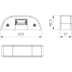 Gâche électrique en applique à émission 24V pour anti-panique IDEA - ISEO