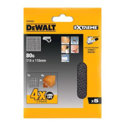 Feuille abrasive velcro 115x115 mm - DEWALT