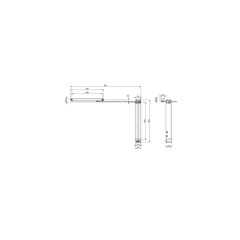 Ferme-portillon DC630 G - STREMLER