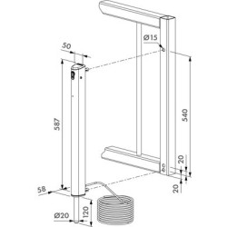 Verrou de sol électrique 24V ELECTRADROP - LOCINOX