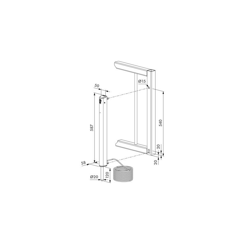 Verrou de sol électrique 24V ELECTRADROP - LOCINOX