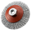 Brosse conique abrasive ondulé diam90 - ABRASIFS TECHNIQUES INDUSTRIELS