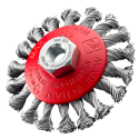 Brosse conique abrasive torsadé diamètre 95 mm - ABRASIFS TECHNIQUES INDUSTRIELS